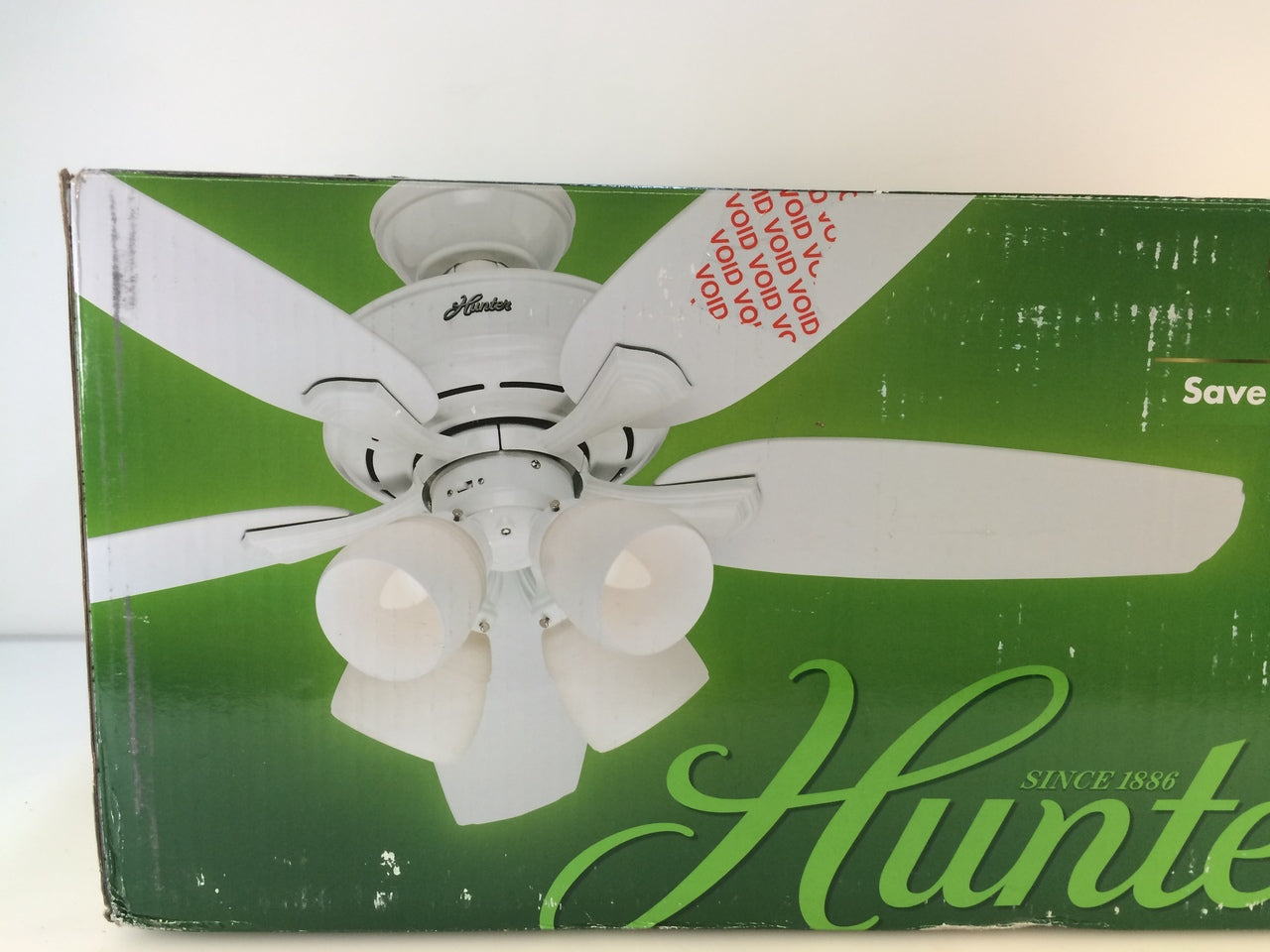 Hunter 52072 Channing 52 in. Indoor White Ceiling Fan with Light