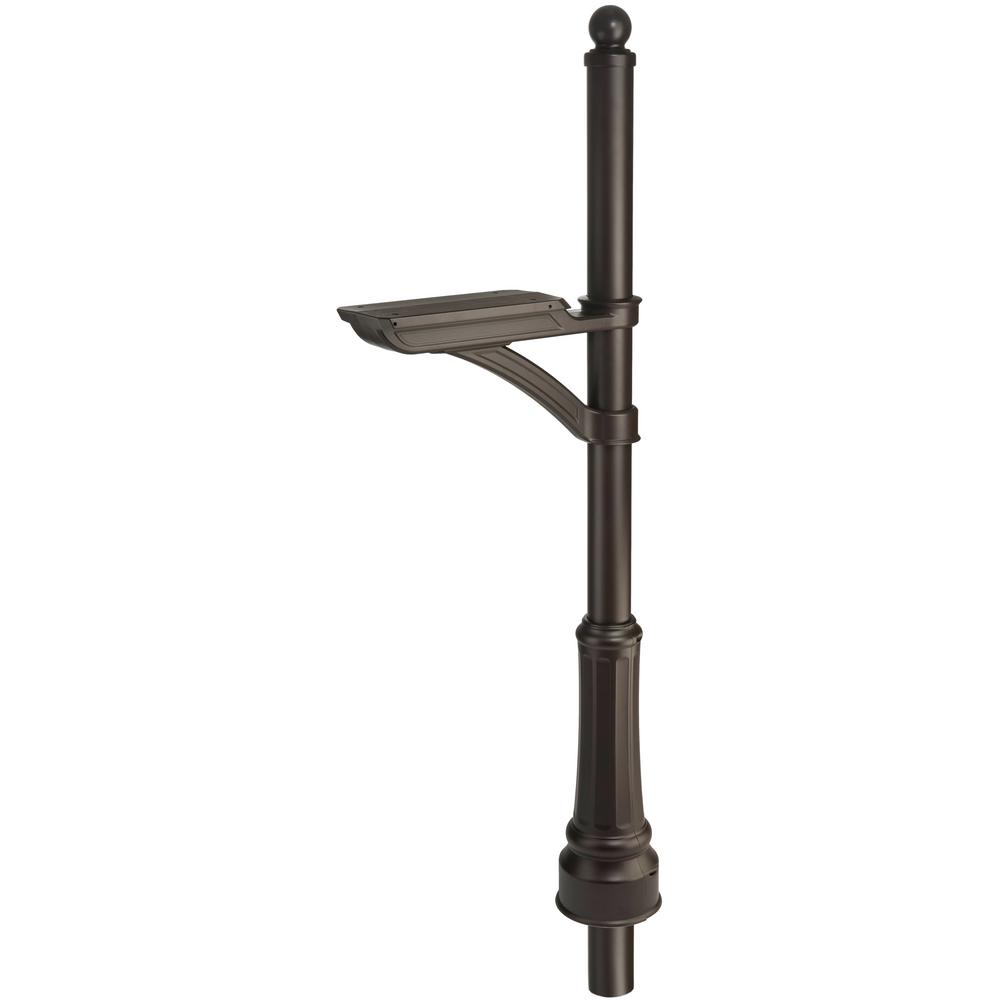 Architectural Mailboxes Nantucket In-Ground Steal Post Oil Rubbed Bronze 7513RZ