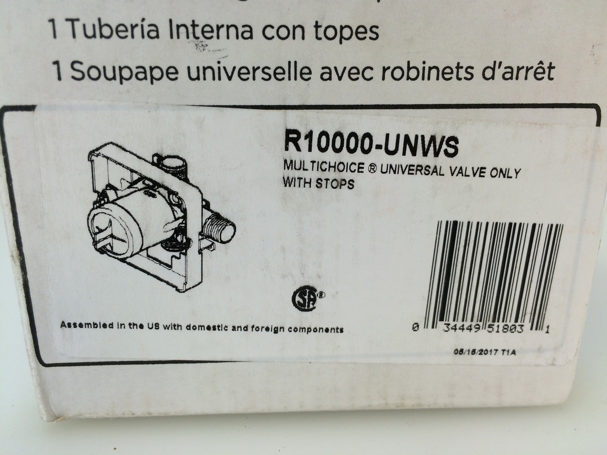 Delta R10000UNWS MultiChoice Universal Tub & Shower Valve Body Rough
