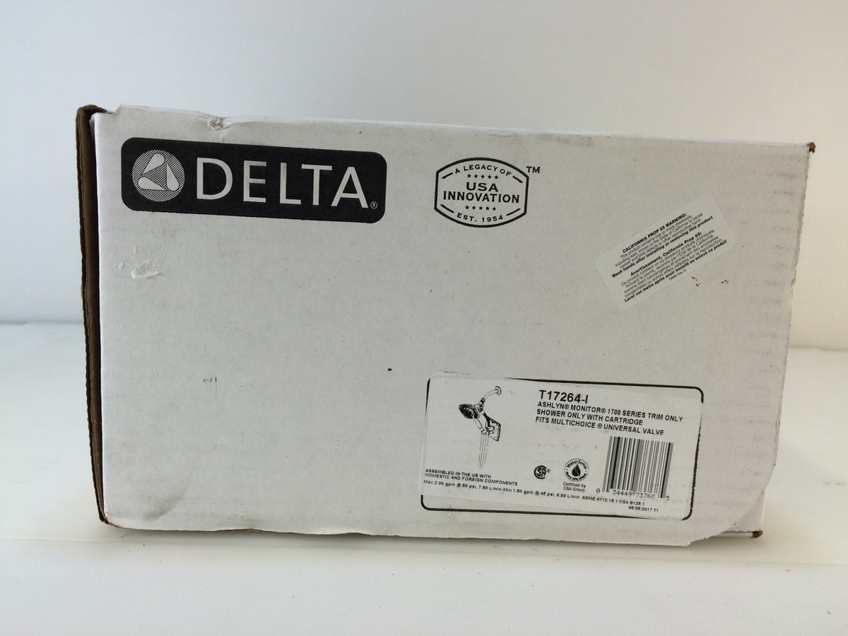 Delta T17264-I Ashlyn In2ition 1-Handle Shower Faucet Trim Kit, Chrome ...