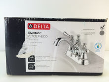 Load image into Gallery viewer, Delta 25713LF-ECO Silverton 4 in. Centerset 2-Handle Bathroom Faucet in Chrome
