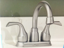 Load image into Gallery viewer, MOEN 84115SRN Idora 4&quot; Centerset Bathroom Faucet, Spot Resist Brushed Nickel

