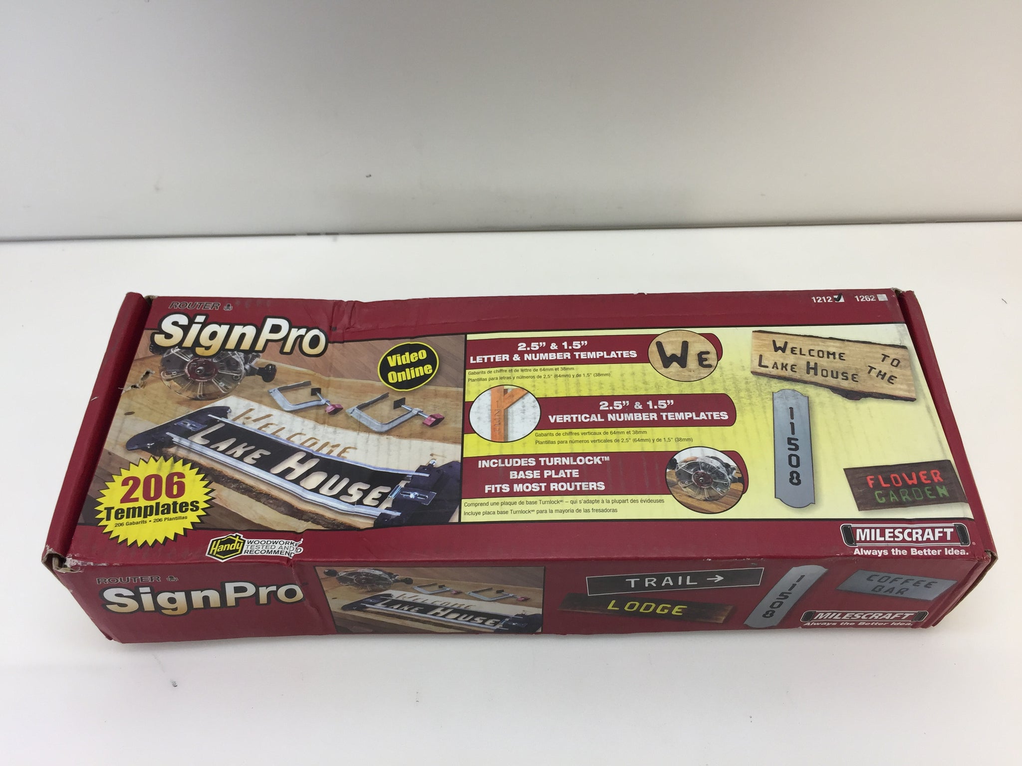 Milescraft 1212 SignPro Complete Sign Making Router Jig Template Kit ...