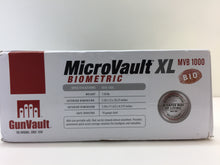 Load image into Gallery viewer, Gunvault Biometric MicroVault XL MVB1000 Portable Fingerprint Key Gun Safe Box
