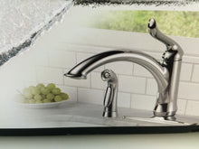 Load image into Gallery viewer, Delta 4453-DST Linden 1-Handle Standard Kitchen Faucet w/ Side Sprayer, Chrome
