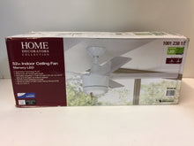 Load image into Gallery viewer, Home Decorators Merwry 52&quot; SW1422WH LED Indoor White Ceiling Fan 1001238112
