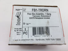 Load image into Gallery viewer, Slater Nickel 1-Gang Floor Box with Tamper-Resistant Duplex Outlet FB1TRDRN
