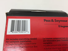Load image into Gallery viewer, 1-Gang Recessed TV Media Box Kit with Surge Suppressing Outlet TV1WMTVSSWCC2
