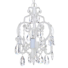 Load image into Gallery viewer, Tadpoles 3-Light White Clear Diamond Mini Chandelier CCHAPL010
