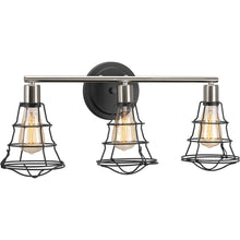 Load image into Gallery viewer, Progress Lighting Gauge 3-Light Graphite Bathroom Vanity Light P300030-143
