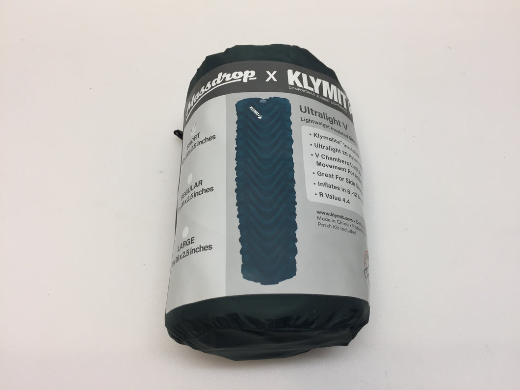 Massdrop x Klymit Ultralight V Lightweight Insulated Sleeping Pad Short 60