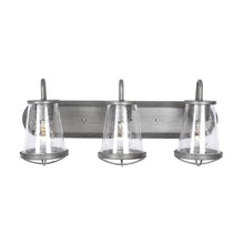Load image into Gallery viewer, Designers Fountain 87003-WI Darby 3-Light Weathered Iron Bath Bar Light

