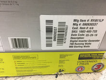 Load image into Gallery viewer, RYOBI RYi911LP 900 Starting Watt Propane Powered Inverter Generator NOB
