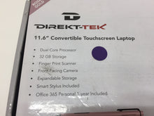 Load image into Gallery viewer, Direkt-Tek DTLAPY116-2-PK Convertible Laptop 11.6&quot; Touch, Dual Core 32GB Win10
