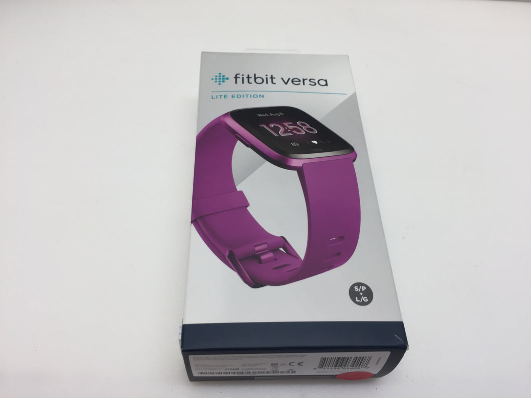 Fitbit Versa Lite FB415PMPM Fitness Smartwatch, Mulberry