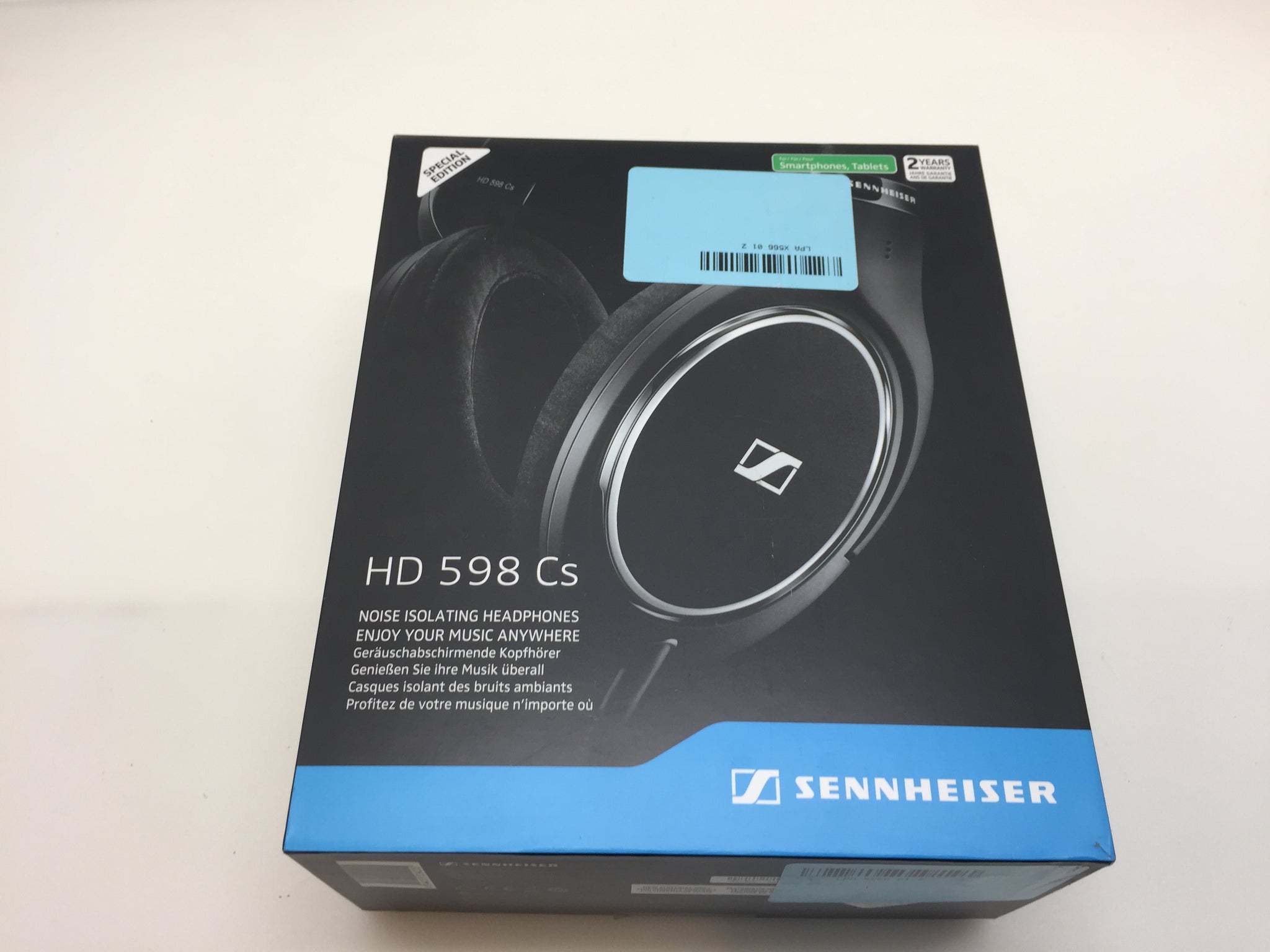 Sennheiser HD598CS Noise Isolating Over Ear Headphones Black – NT