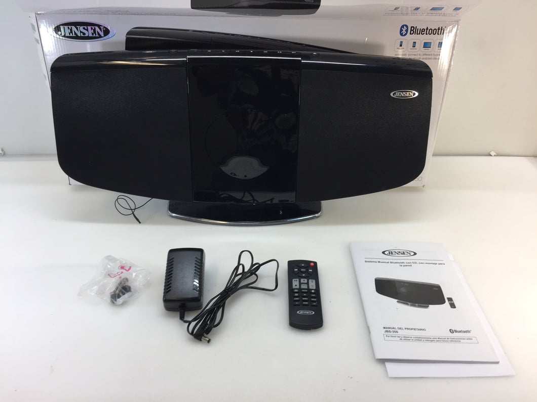 Jensen JBS-350 MP3 CD CD-R/RW Bluetooth Wall-mountable Music System with CD