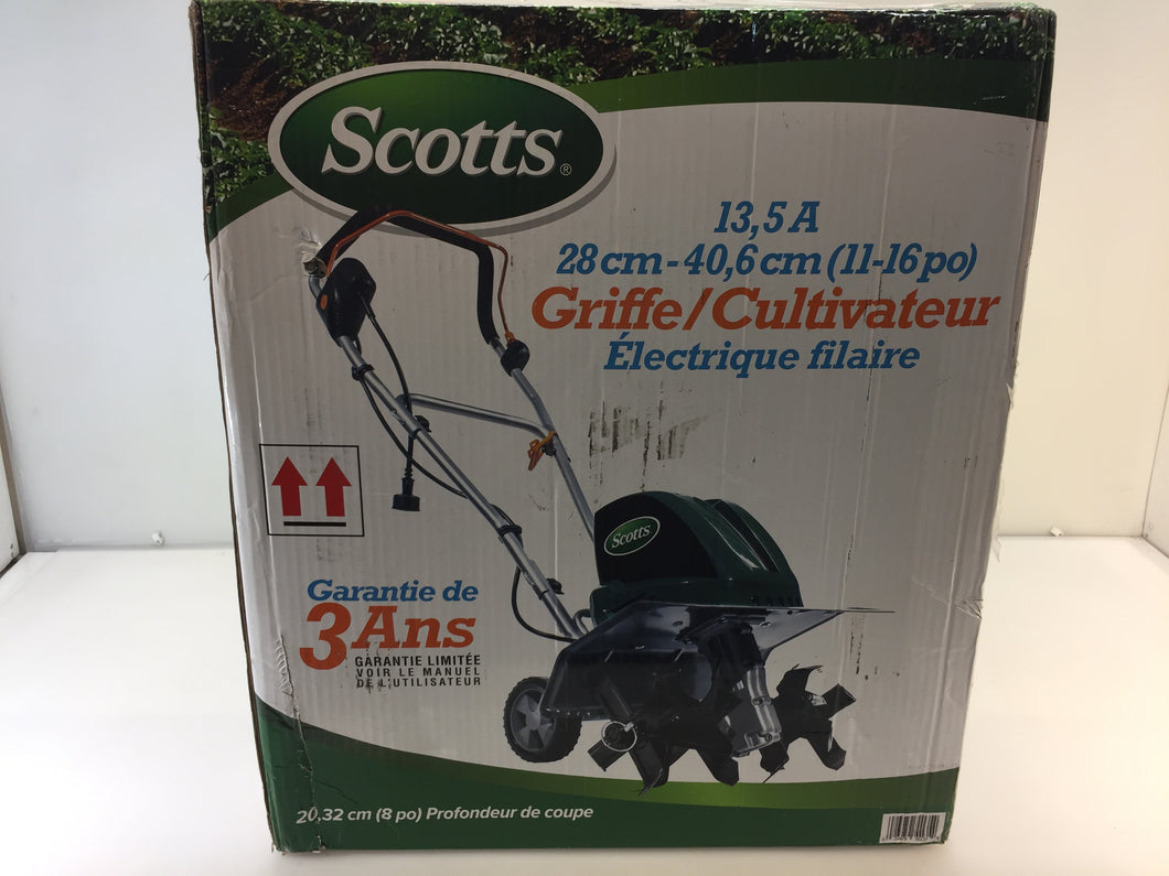Scotts TC70135S 16in.W 13.5 Amp Corded Electric Tiller Cultivator