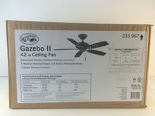 Load image into Gallery viewer, Hampton Bay YG187-NI Gazebo II 42&quot; Indoor/Outdoor Natural Iron Ceiling Fan
