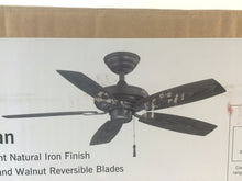 Load image into Gallery viewer, Hampton Bay YG187-NI Gazebo II 42&quot; Indoor/Outdoor Natural Iron Ceiling Fan

