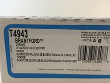 Load image into Gallery viewer, MOEN T4943 Brantford 2-Handle Deck-Mount Roman Tub Faucet Trim Kit in Chrome
