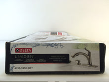 Load image into Gallery viewer, Delta 4353-SSSD-DST Linden 1-Handle Pull-Out Kitchen Faucet, Stainless
