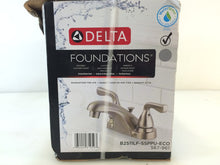 Load image into Gallery viewer, Delta B2511LF-SSPPU-ECO Foundations 4&quot; Centerset Bath Faucet Stainless Steel
