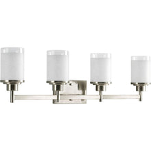 Load image into Gallery viewer, Progress Lighting Alexa 4-Light Brushed Nickel Bathroom Vanity Light P2998-09
