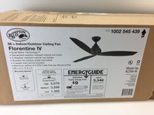 Load image into Gallery viewer, Hampton Bay AC299-NI Florentine IV 56&quot; Natural Iron Ceiling Fan 1002545439
