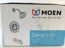 Load image into Gallery viewer, MOEN 82550 Darcy 1-Handle 5-Spray Tub and Shower Faucet with Valve, Chrome
