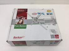 Load image into Gallery viewer, Barkan 3400W.W 29&quot;-65&quot; Full Motion 4 Movement Flat Curved Dual Arm TV Wall Mount
