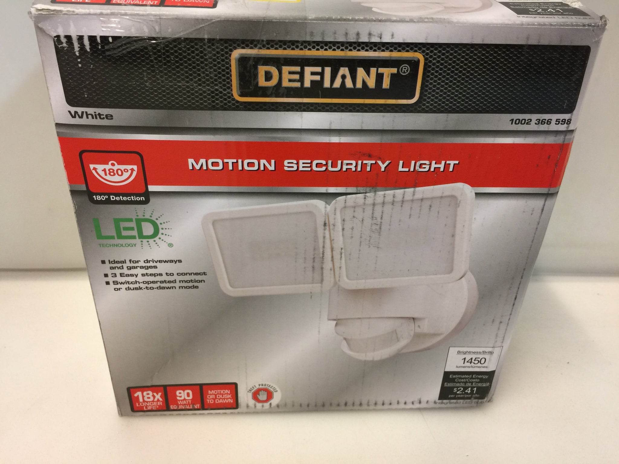 Defiant Led Floodlights Defiant 180 Degree White Motion Activated