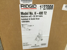 Load image into Gallery viewer, Ridgid 27008 K-400 T2 115V Drum Machine with C-32 Intergral Wound Cable
