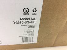 Load image into Gallery viewer, HDC YG615-BN+RD Raymont 52&quot; LED Brushed Nickel &amp; Red Ceiling Fan 767637
