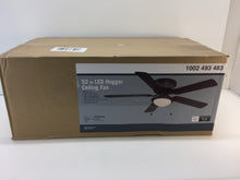 Load image into Gallery viewer, Hugger AL383LED-BK 52 in. LED Indoor Black Ceiling Fan 1002493483
