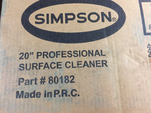 Load image into Gallery viewer, Simpson 80182 20&quot; 4500 PSI 212°F Industrial Surface Cleaner
