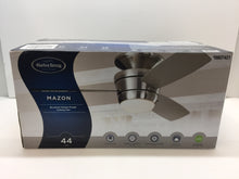 Load image into Gallery viewer, Harbor Breeze 00724 Mazon 44&quot; Brushed Nickel Flush Mount Ceiling Fan 807421
