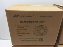 Load image into Gallery viewer, (4x) Deck Impressions 49310.com Solar Rock 1 Light LED Spot Light

