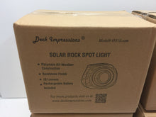 Load image into Gallery viewer, (4x) Deck Impressions 49310.com Solar Rock 1 Light LED Spot Light
