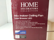 Load image into Gallery viewer, HDC 54662 Tidal Breeze 56 in. LED Indoor Distressed Koa Ceiling Fan 1001555939
