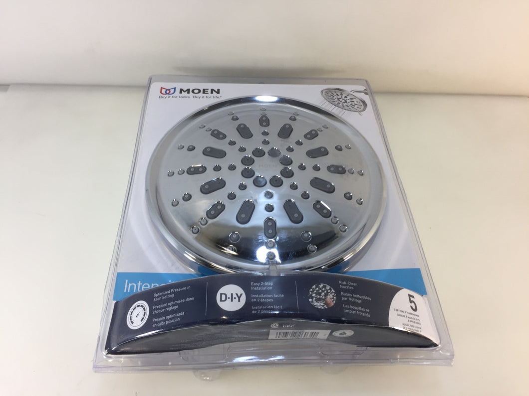 MOEN 21530 Intensity 5-Spray 9 in. Rainshower Showerhead in Chrome