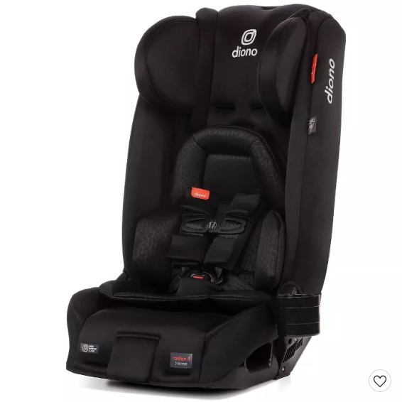 Diono Radian 3RXT All-in-One Convertible Car Seat, Black Jet