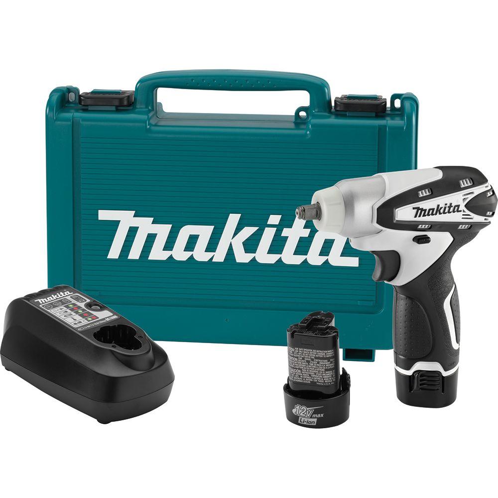 Makita WT01W 12V Max Li-Ion 3/8 in. Cordless Square Drive Impact Wrench Kit