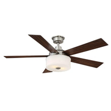 Load image into Gallery viewer, Home Decorators Collection YG336-BN Lindbrook 52&quot; Brushed Nickel Ceiling Fan
