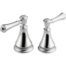 Load image into Gallery viewer, Delta H297 Pair of Cassidy Metal Lever Handles for Bathroom Faucet in Chrome
