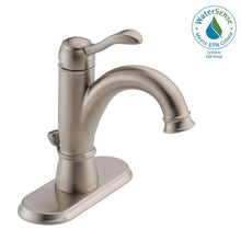 Load image into Gallery viewer, Delta 15984LF-BN-ECO Porter 4&quot; Centerset 1-Handle Bath Faucet Brushed Nickel
