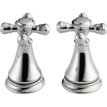 Load image into Gallery viewer, Delta H295 Pair of Cassidy Metal Cross Handles for Bathroom Faucet in Chrome
