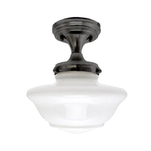 Load image into Gallery viewer, Design House 577502 Schoolhouse Oil Rubbed Bronze Ceiling Mount Light
