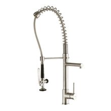 Load image into Gallery viewer, KRAUS KPF-1602SS Commercial-Style 1-Handle Kitchen Faucet Stainless Steel
