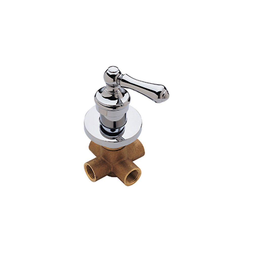 Pfister 015-38BC 4-Handle Port Diverter with Polished Chrome